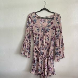 American Eagle Floral Long Sleeved Romper